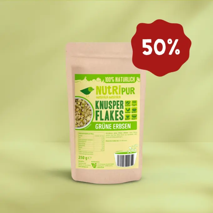 Hier ist ein Produktbild des Angebots Knusperflakes Grüne Erbsen 50 Prozent Rabatt