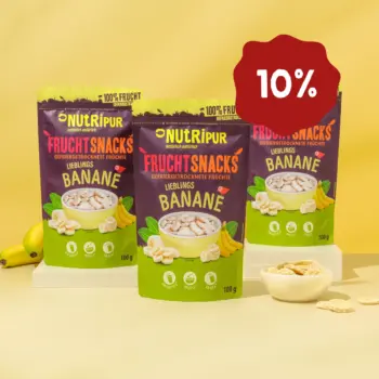 Hier ist ein Produktbild des Angebots gefriergetrocknete Bananen 3x100 Gramm