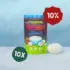 Hier ist ein Produktbild des Angebots gefriergetrocknete Kokoswürfel 10x50 Gramm