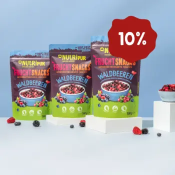 Hier ist ein Produktbild des Angebots gefriergetrocknete Waldbeeren 3x100 Gramm