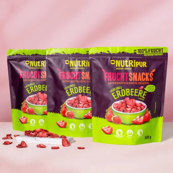 Gefriergetrocknete Erdbeeren 3er Set (3x300 g)