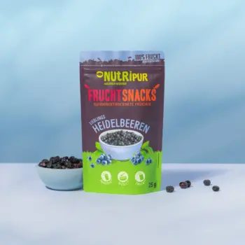 Hier ist ein Produktbild der gefriergetrockneten Heidelbeeren von Nutripur