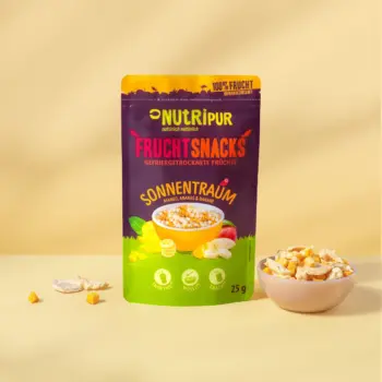 Hier ist ein Produktbild des gefriergetrockneten Fruchtmix "Sonnentraum" von Nutripur