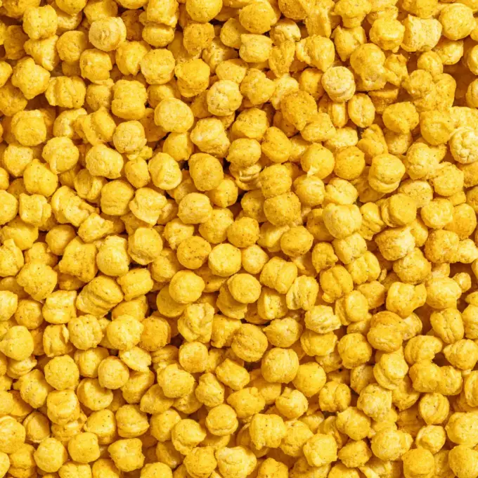 Makroaufnahme der geröstete Kichererbsen Mexiko Snacks