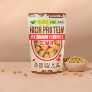 Produktbild der Ackerbohnen Crispies scharf von NutriPur