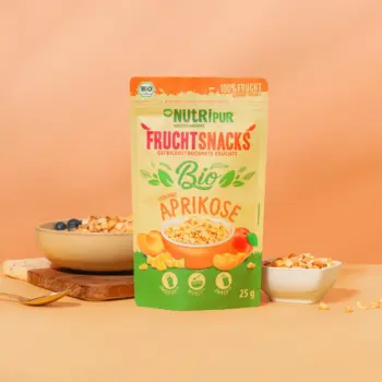 Hier ist ein Produktbild der gefriergetrockneten Bio-Aprikosen von NutriPur