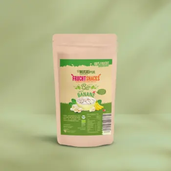 Hier ist ein Produktbild der gefriergetrockneten Bio-Bananen von NutriPur