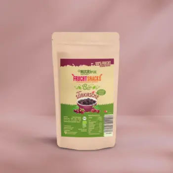 Hier ist ein Produktbild der gefriergetrockneten Bio-Süsskirschen von NutriPur