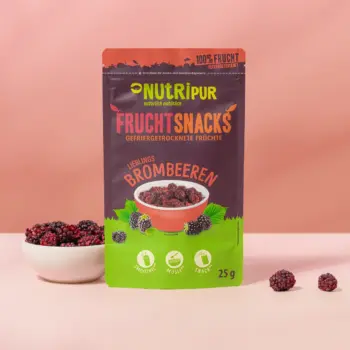 Hier ist ein Produktbild der gefriergetrockneten Brombeeren von NutriPur