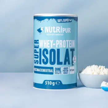 Hier ist ein Produktbild des Super Isolat Whey Proteinpulvers neutraler Geschmack