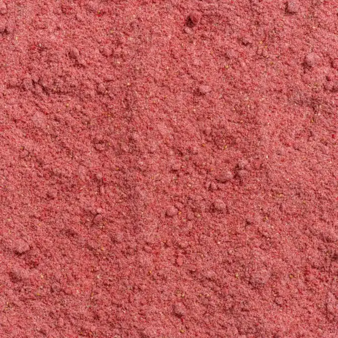 Ein Bild zeigt eine Makroaufnahme des Eispulvers fuer Proteineis von NutriPur