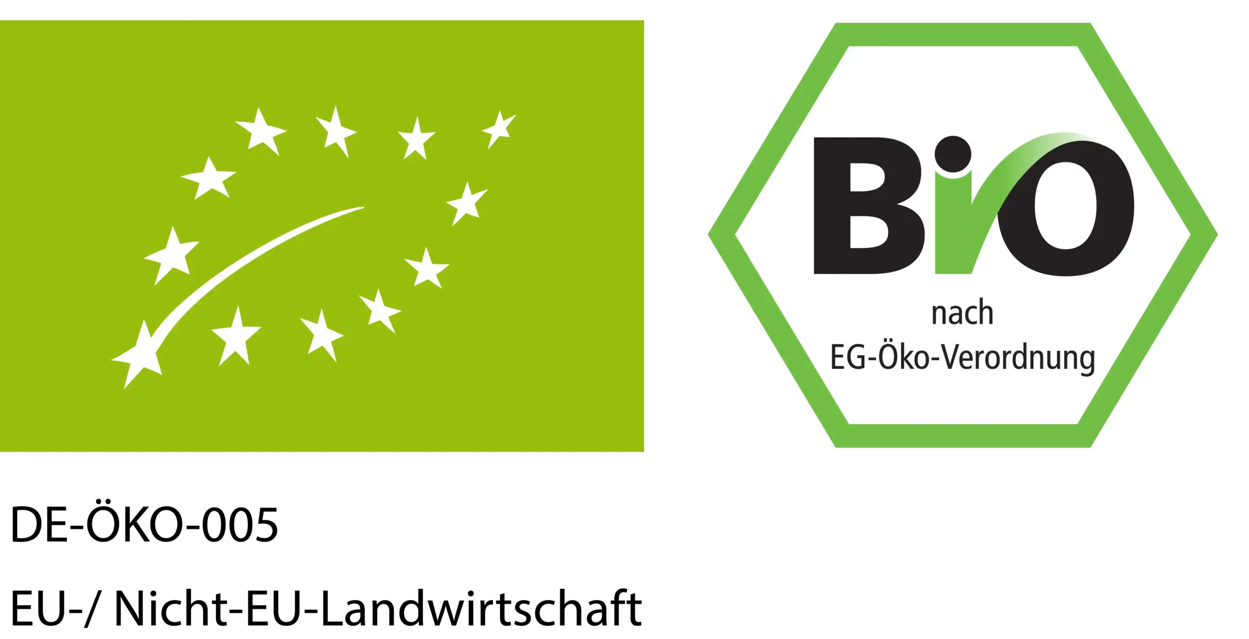 Bild des Bio-Siegels DE-ÖKO-005 EU-/ Nicht-EU-Landwirtschaft