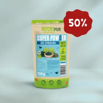 Hier ist ein Produktbild vom SuperPowder Bio Spirulina von NutriPur