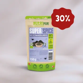 Hier ist ein Produktbild vom SuperSpice Bio-Schwarzkümmel (gemahlen) von NutriPur