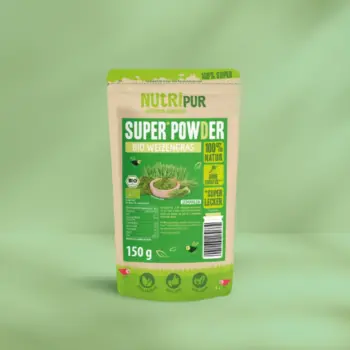 Produktbild vom SuperPowder Bio Weizengraspulver von NutriPur