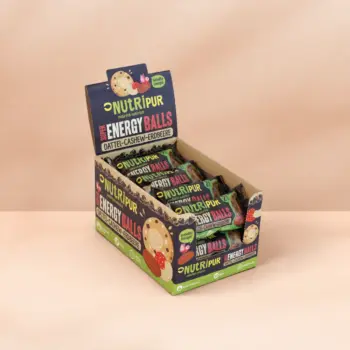 12er-Box der Energyballs Dattel-Cashew-Erdbeere